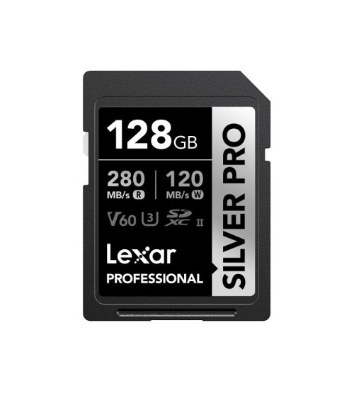 LEXAR SDcard 128GB Silver PRO SDXC UHS-II 128GB W 120MB/s R 280MB/s LSDSIPR128G-BNNNG